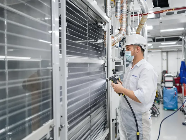 Professional AC coil cleaning by Barrington Air Duct Cleaning in Barrington