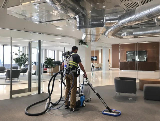 Commercial duct cleaning service by Barrington Air Duct Cleaning in Barrington