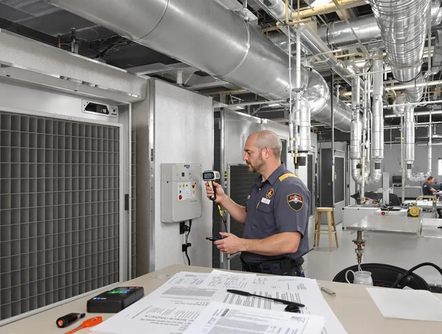 Professional filter system inspection by Barrington Air Duct Cleaning in Barrington